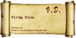 Virág Dina névjegykártya