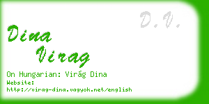 dina virag business card